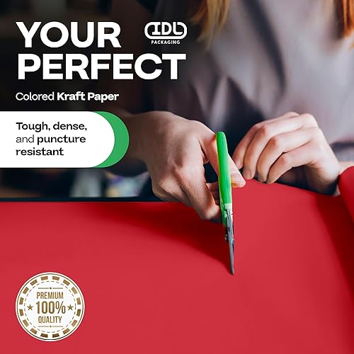 Vista 259 de Rollo de papel kraft marrón de 24 x 2160 pulgadas (180 pies), paquete de 4 – Papel de embalaje marrón hecho en Estados Unidos de 30 libras de grosor