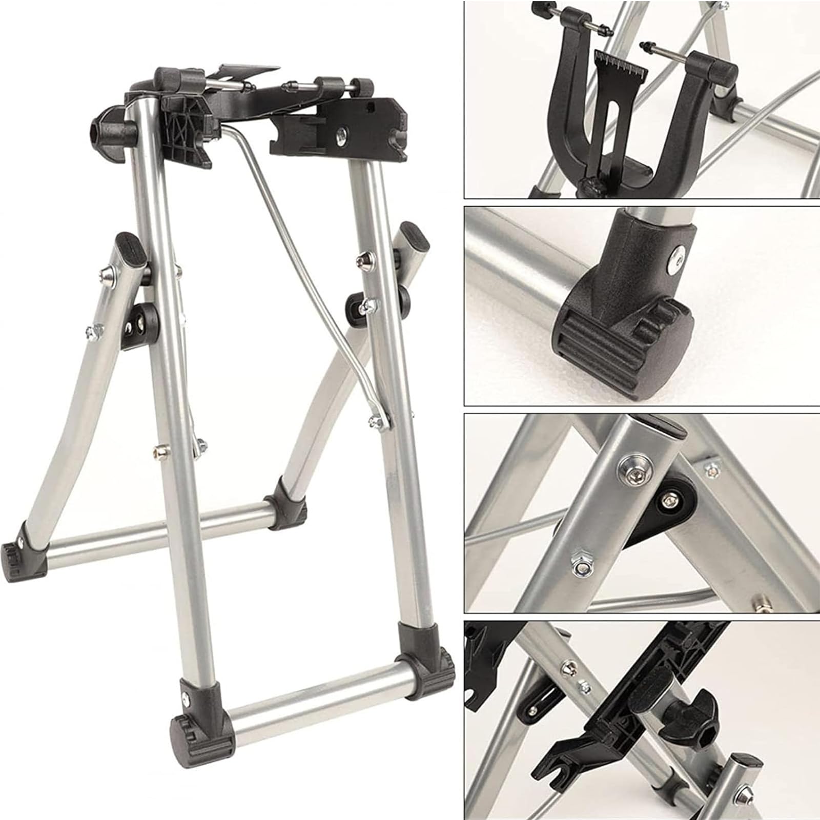 Support de réglage de jante de vélo pliable, support de correction de roue, outil de réparation de vélo, support de réparation de support de correction de roue, pliable, adapté à un usage domestique