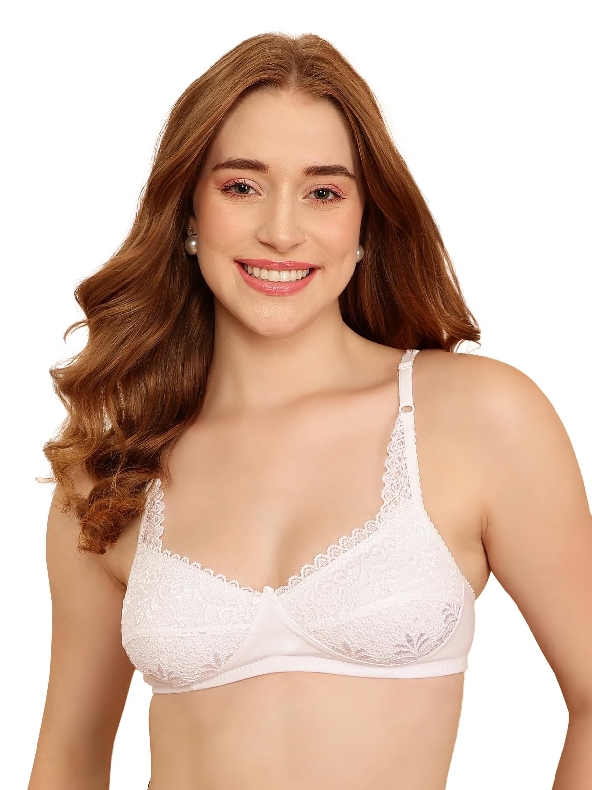Women's Cotton Non-Padded Wire Free Full-Coverage Bra