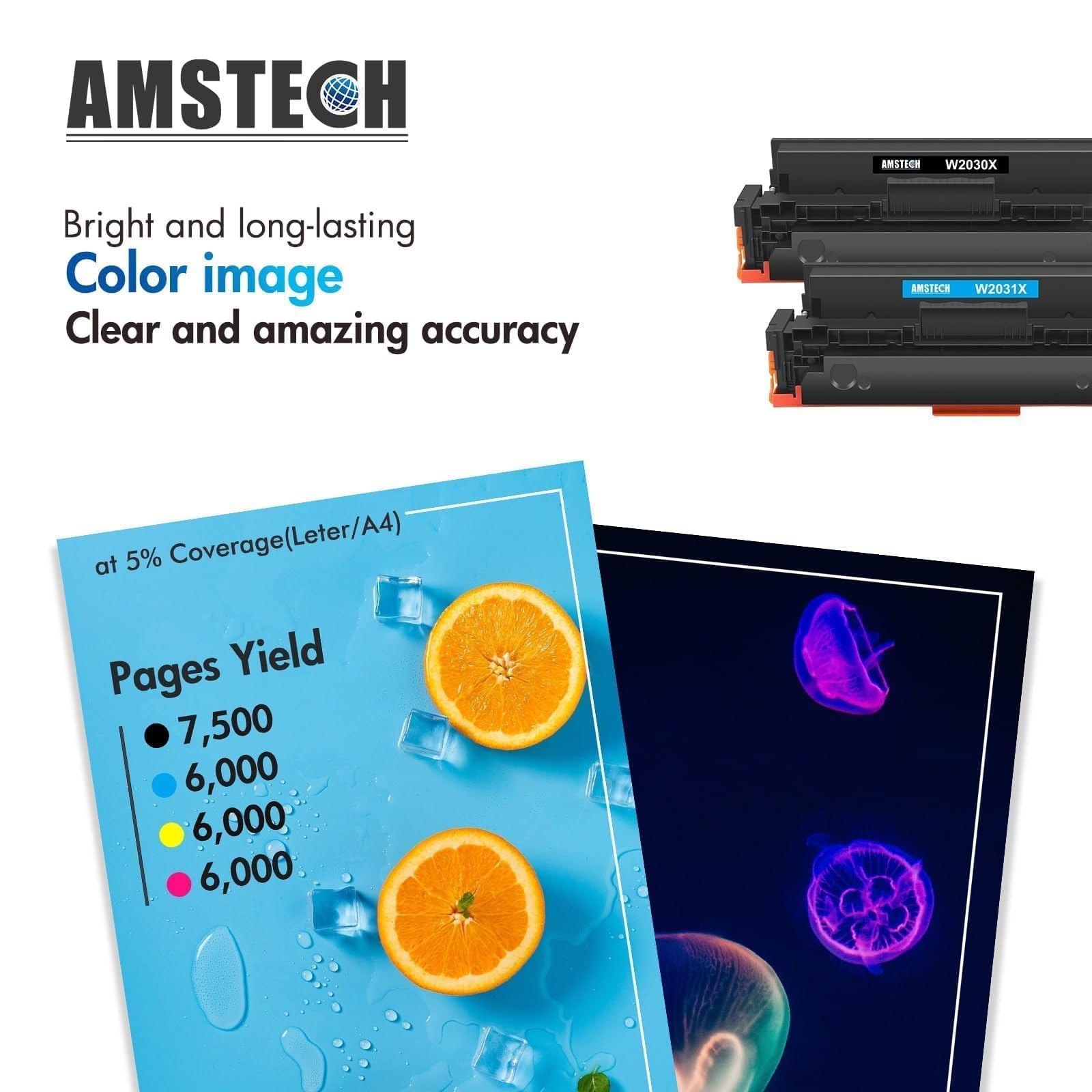 415X 415A M479fdw Toner Mit Chip Kompatibel für HP LaserJet Pro MFP M479fdw | 4-Pack W2030X W2031X W2032X W2033X Schwarz Cyan Gelb Magenta für Color LaserJet Pro MFP M479dw M479fnw M479fdn M454dw M454dn