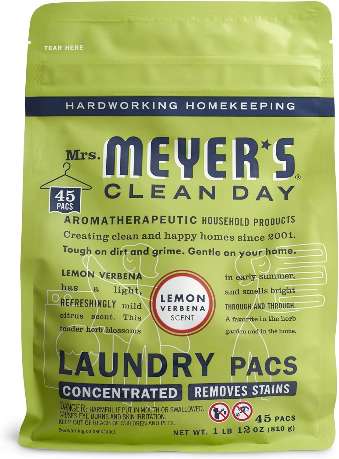 Buy Mrs. Meyer's Laundry Detergent Pods, Biodegradable Formula, Ready