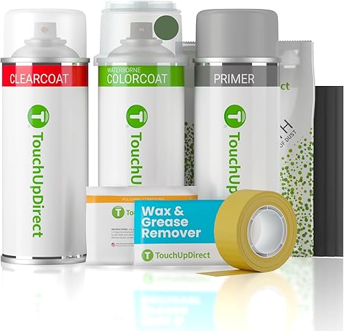Miniatura 27 de TouchUpDirect 32J - Aerosol de pintura de retoque de obsidiana negra perla metálica compatible con Subaru Exact Match - Kit platino