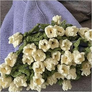 KTLCNDF Manta Floral De Ganchillo Artesanal - Colcha Hecha A Mano con Motivo De Rosas, Decoración Versátil, 80 X 80 Cm (Artisan Color Bloom)(Yellow Bellflower,Finished Blanket 80CM)