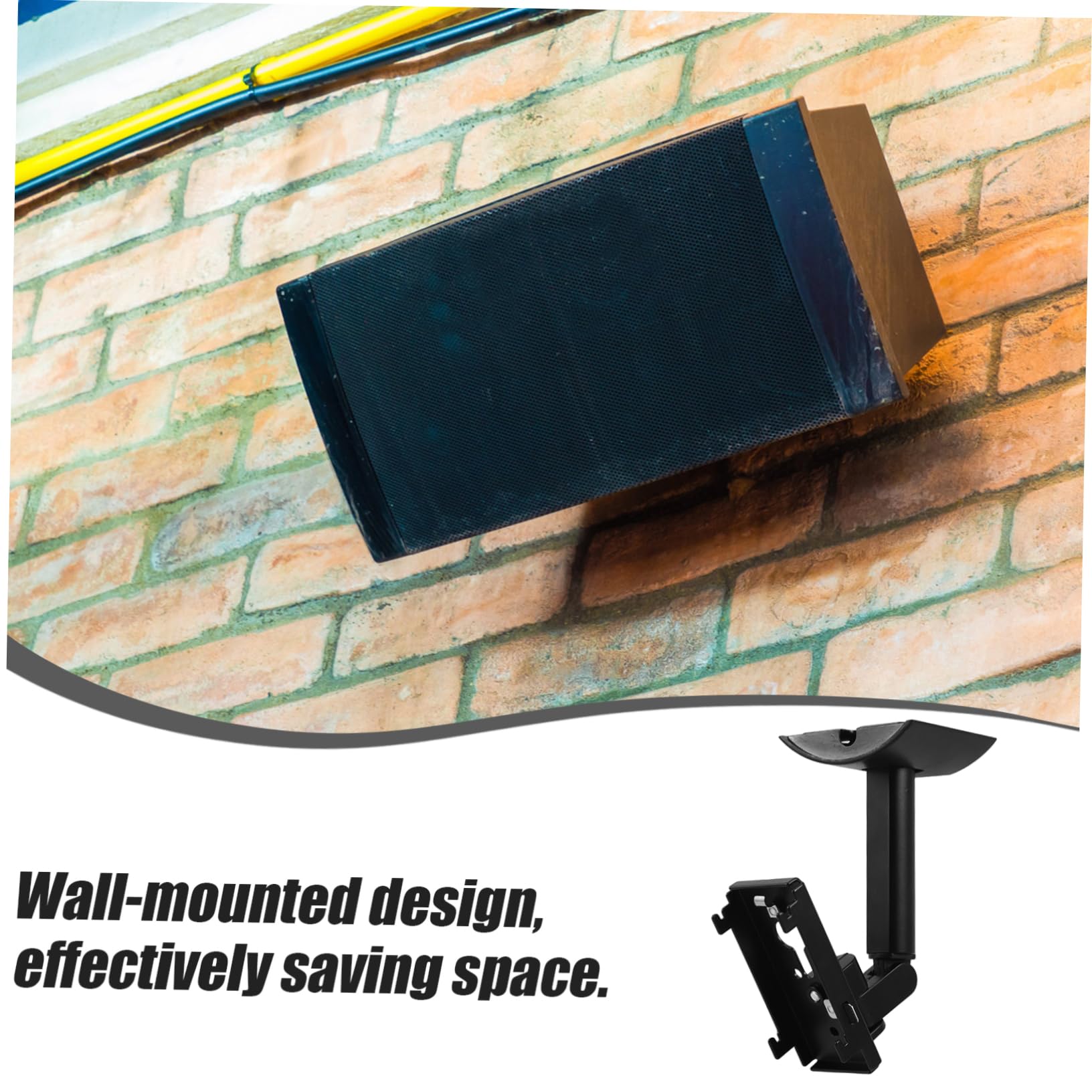 NUOBESTY Soporte de Pared para Altavoz Resistente con Soporte para Montaje Techo para Sonido Envolvente Salas de Estar Compatible con Bose