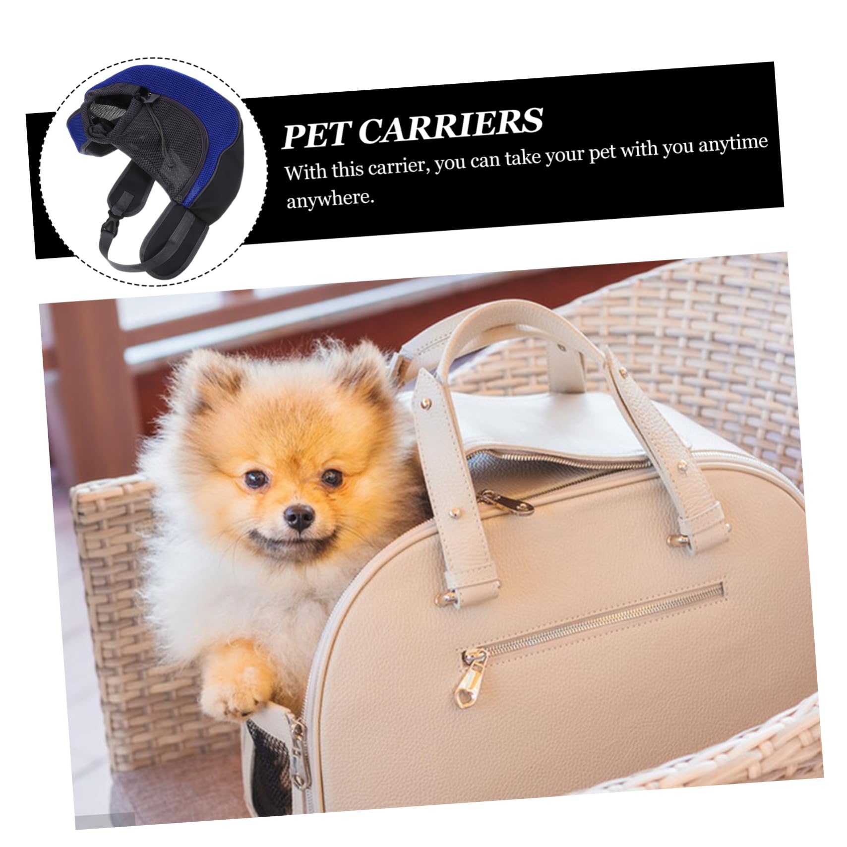 BESPORTBLE 2 Pz Trasportini Per Animali Domestici Viaggio Del Cane Borsa Da Viaggio Per Cani Borsa a Tracolla Portaborse a Tracolla Sicuro Da Viaggio Scatola Per Animali Domestici Il Retro