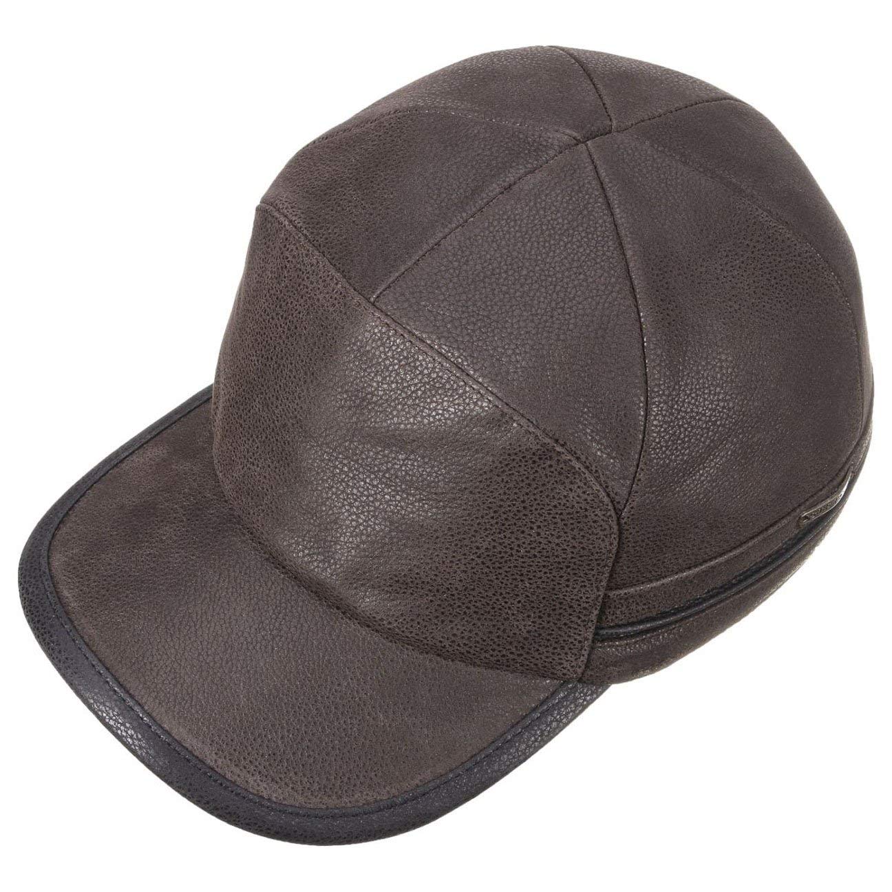 Stetson Byers Leather CapMężczyźni - czapka z daszkiem na zime ear flap cap baseball Zamknięte tyłu, daszkiem, nausznikami, podszewką Zima jesień-zima