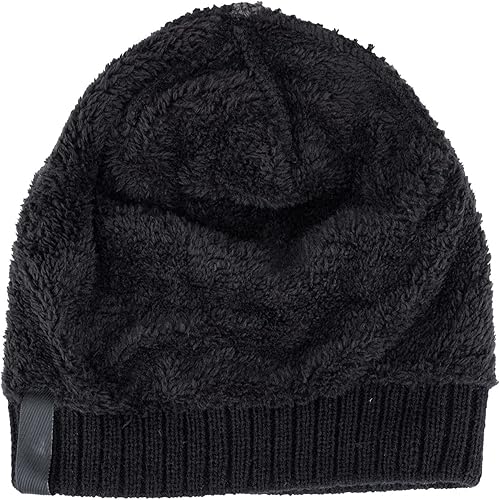 Miniatura 3 de BCDlily Gorro térmico para hombres y mujeres, gorro de invierno con forro polar, gorro casual de punto con calavera