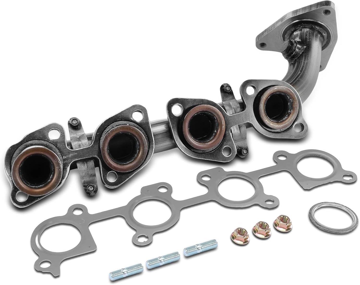 A-Premium Left Engine Exhaust Manifold Kit W/Gaskets & Studs & Nuts [DOHC 8Cyl 4.7L] Compatible with Toyota Land Cruiser & Lexus LX470, 1998 1999 2001 2002 2003 2004 2005, Replace# 1710550121