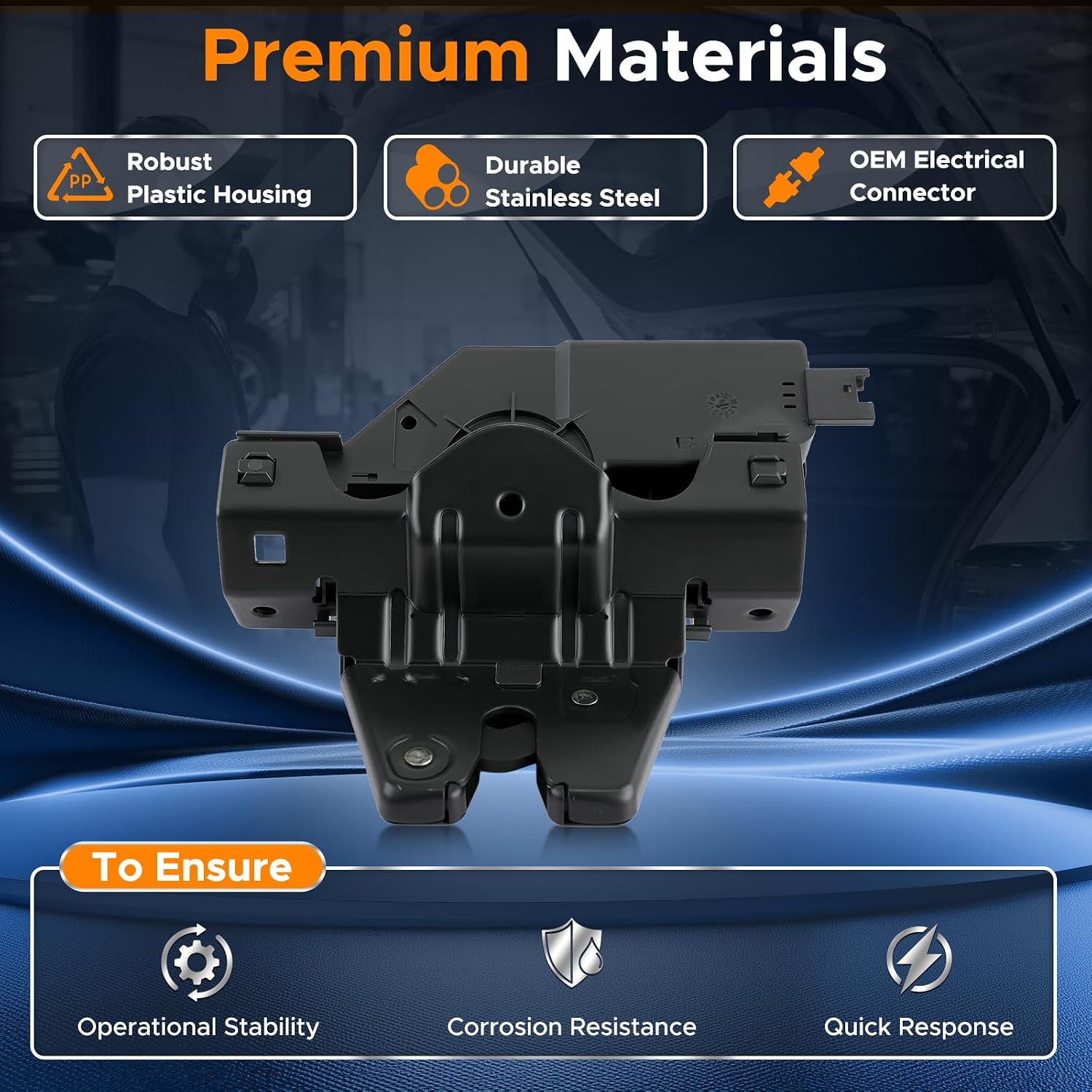 Trunk Lock Actuator for BMW 128i 135i 2008-2013, 320i 2001-2005, 325i 01-2006, 525i 2004-2007, 535i 2008-10, 550i 650i M5 M6 06-2010 Tailgate Latch Motor for 51247840617 937866