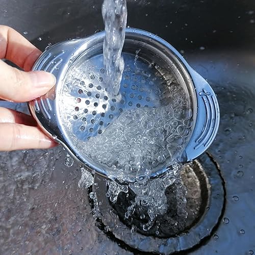 Miniatura 7 de Garneck 2Pcs Stainless Steel Canning Strainer Sieve Food Can Drainer Oil Remover Kitchen Tool for Tuna Beans Fruits with Fast Filtration and Easy