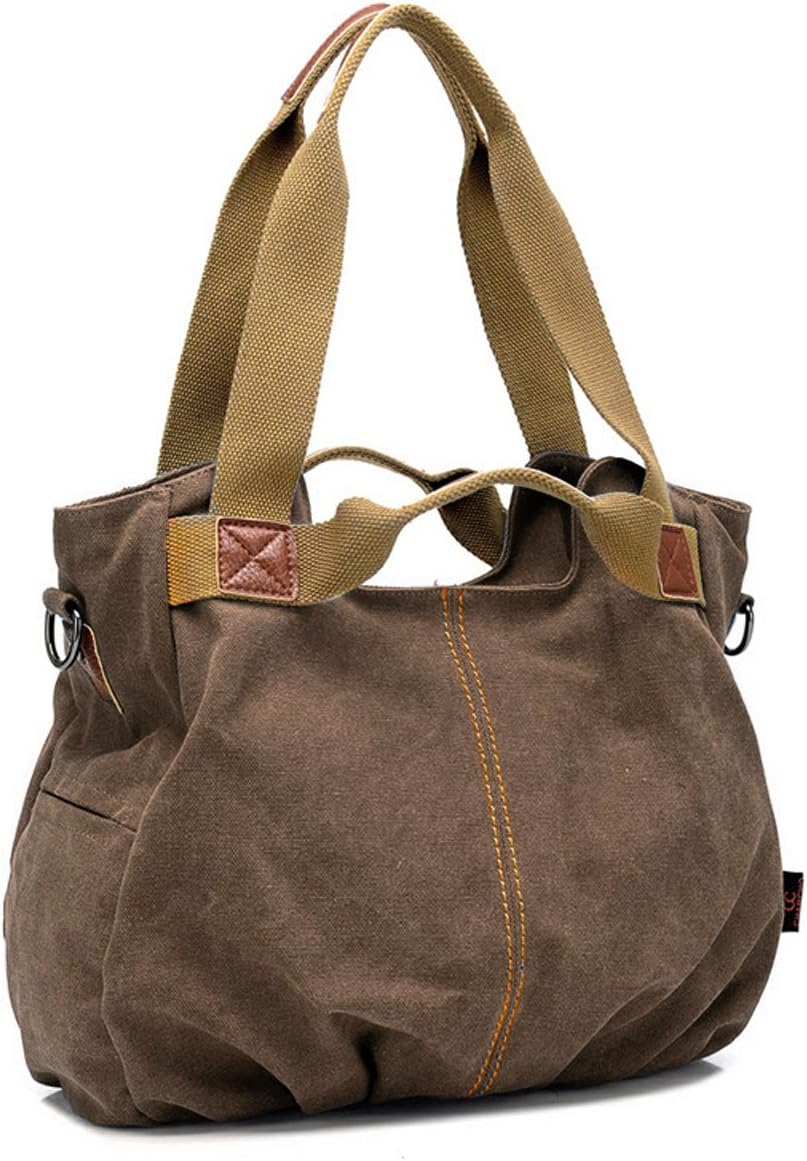 Mily Womens Canvas Hobo Handbag Tote Bag Casual Shoulder Bag Zipper