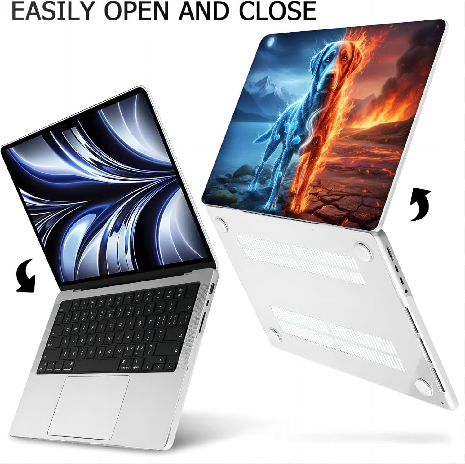Compatible with MacBook Neo 13-inch, Hard Shell Case with Keyboard Cover and Screen Protector (A3404 A18 Pro chip, 2026 Release) - Labrador MC22015