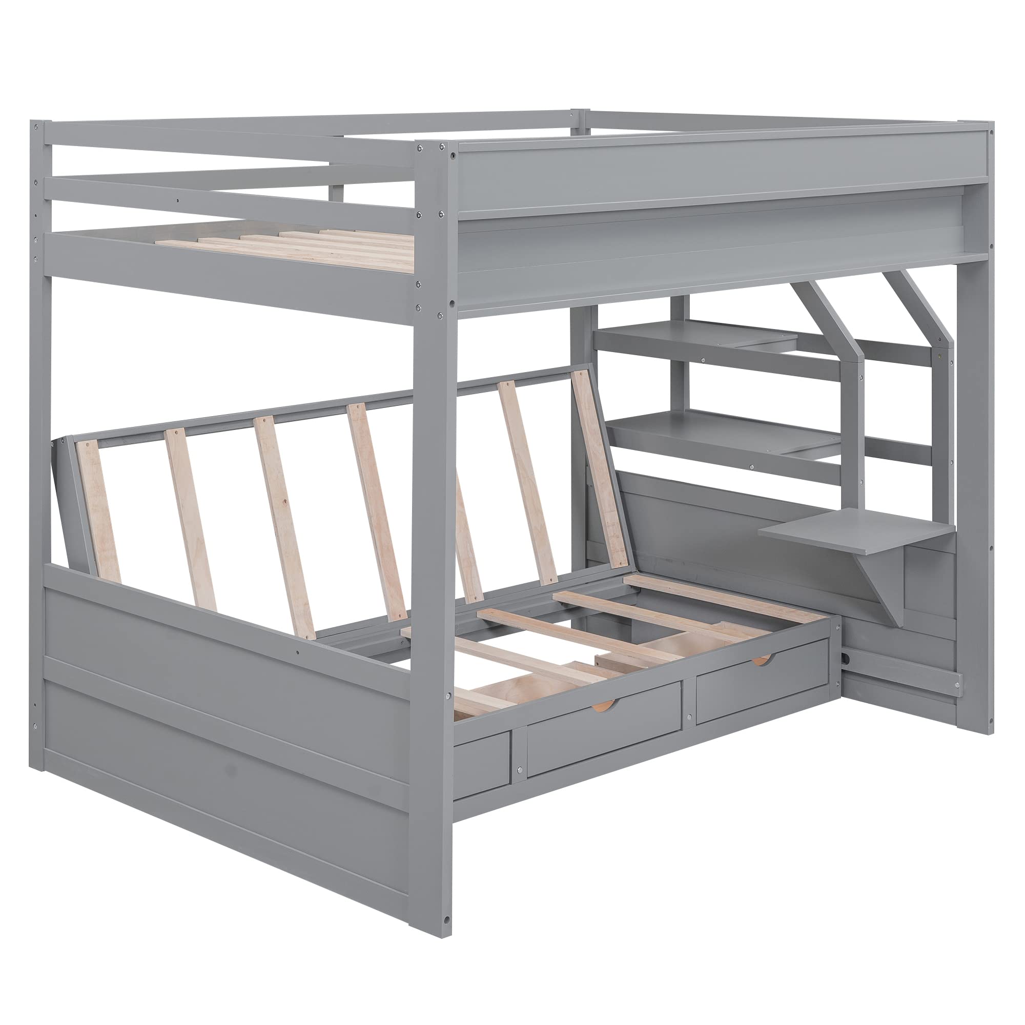 Harper Bright Designs BUNK BED WITH STAIRS