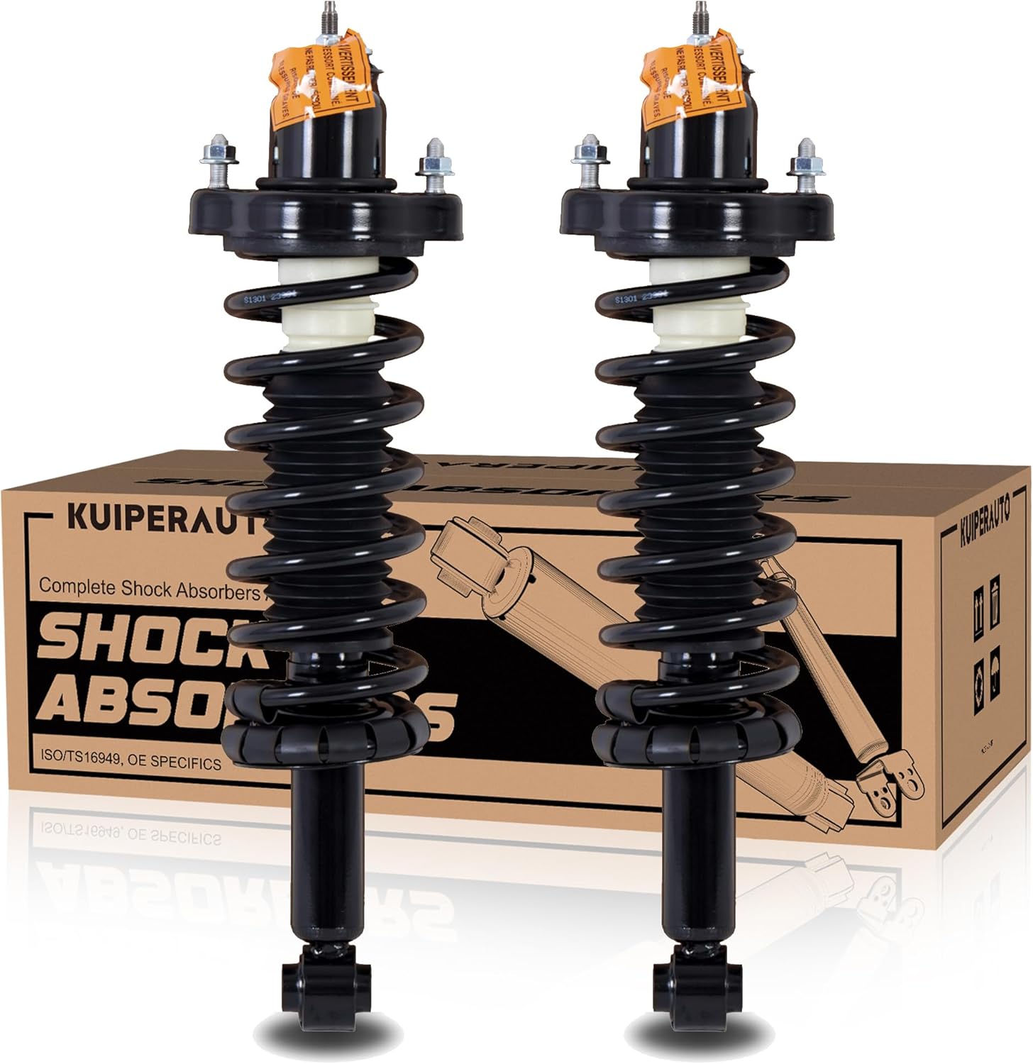 Front Complete Struts Coil Spring Assembly 172356 172355 Compatible with 2008-2011 Mitsubishi Lancer DE ES GT Replacement Shock Absorbers