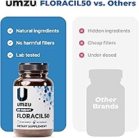 Vista 7 de Probiótico diario Floracil 50 para mejorar problemas digestivos, urinarios, de colon e inmunes, 50 mil millones de UFC por cápsula, 8 cepas