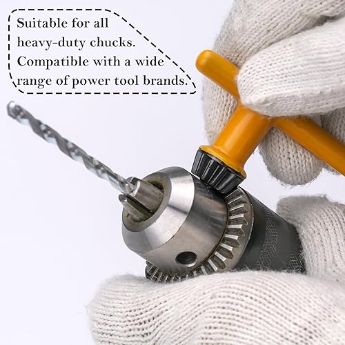 Miniatura 6 de Famgee Llave de repuesto para portabrocas eléctrica, herramienta de sujeción (diámetro del mandíbulo 34 pulgadas  58 pulgadas  12 pulgadas  38