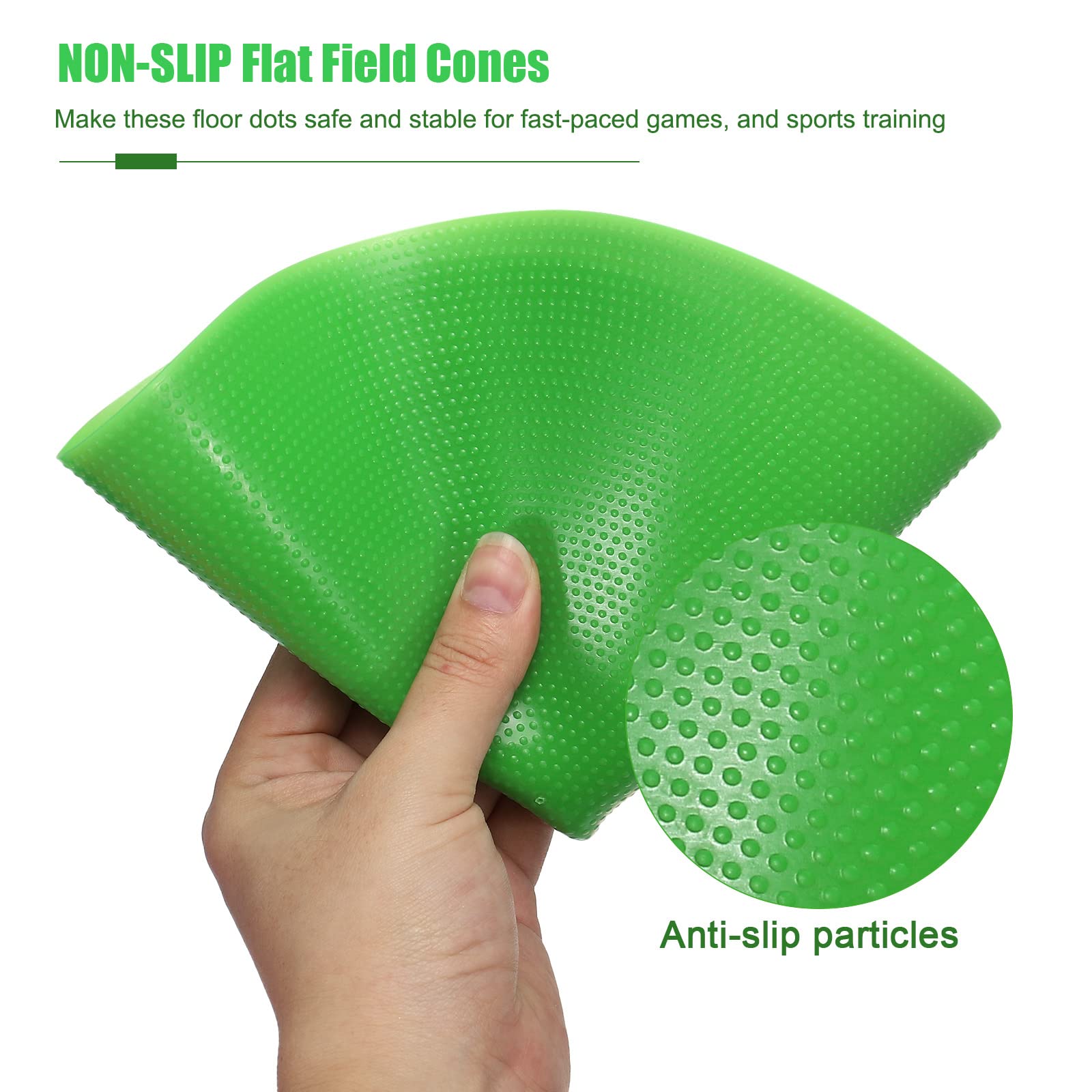 PATIKIL 9" Punto Marcatori, 15pz Agilità Punti Terra Piatto Punto Punto Marcatori PVC Anti-Scivolo Sport Punti Piatto Campo Coni per Calcio Calcio velocità Agilità Allenamento