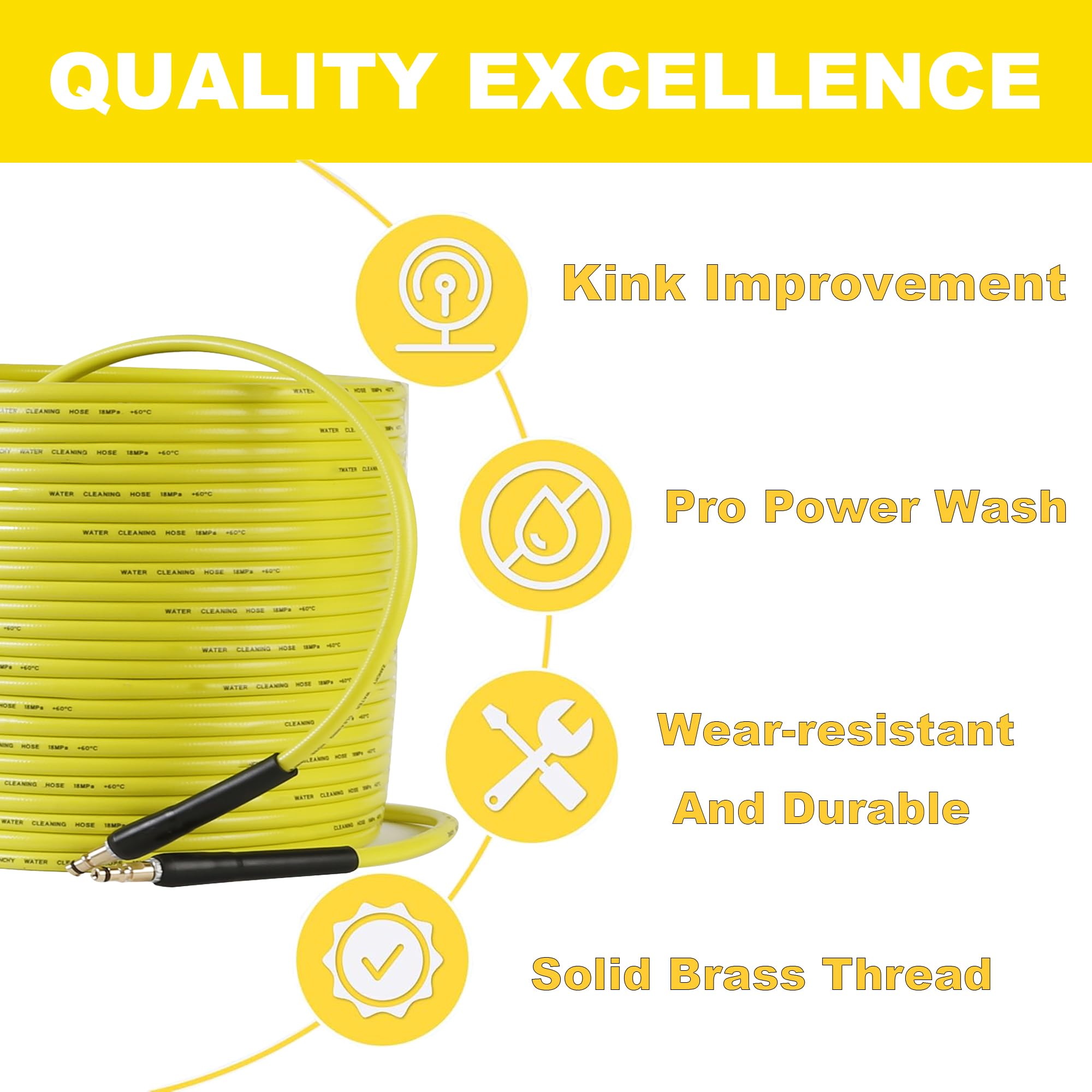 MATXREE 10M Pressure Washer Hose for Karcher K2 K3 K4 K5 K6 K7 - Image 2