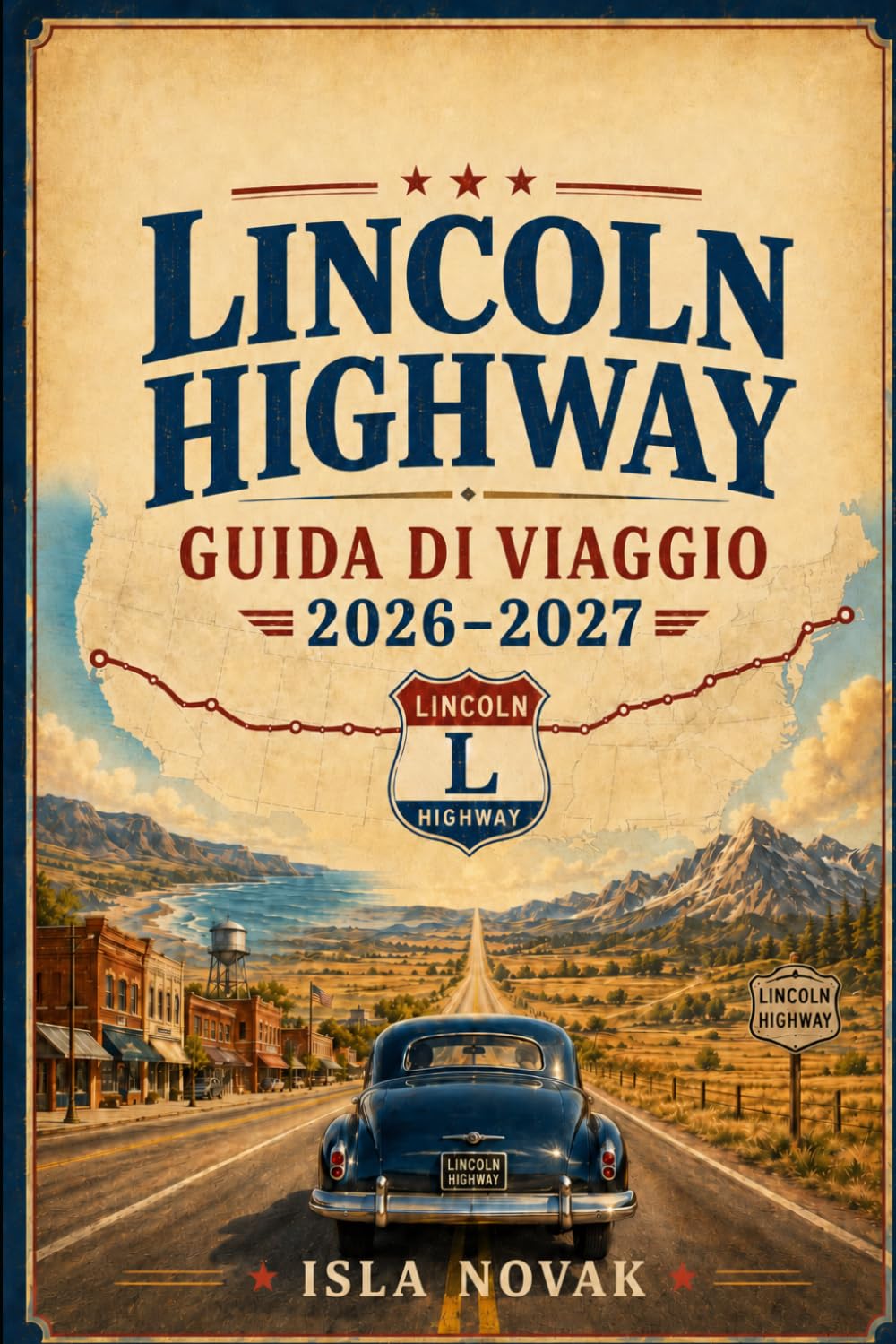 LINCOLN HIGHWAY Guida di viaggio 2026-2027: Un pratico viaggio da costa a costa attraverso città storiche, strade panoramiche, attrazioni stradali, ... e itinerari da New York a San Francisco.