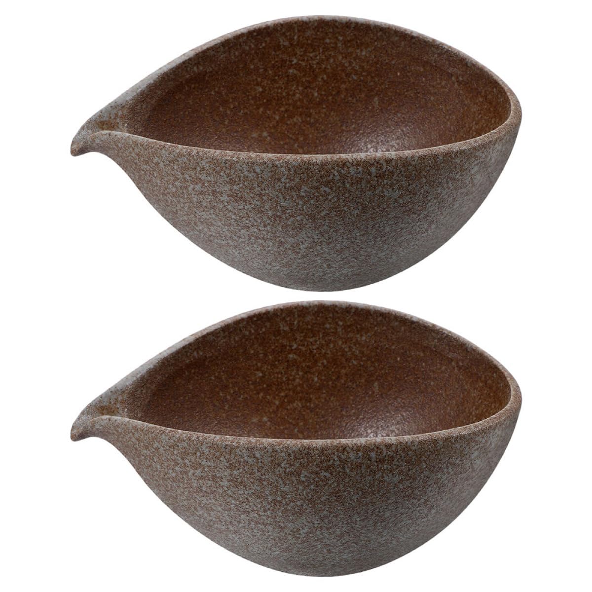 Tasses à thé japonaises CHILDWEET en céramique artisanale à double paroi vitrée x2