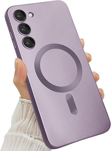 Miniatura 75 de Funda Magnética para Samsung Galaxy S25 Plus para Mujeres Hombres Niñas [Compatible con MagSafe] [Protector de Lente de Cámara] Mate Bonita Delgada