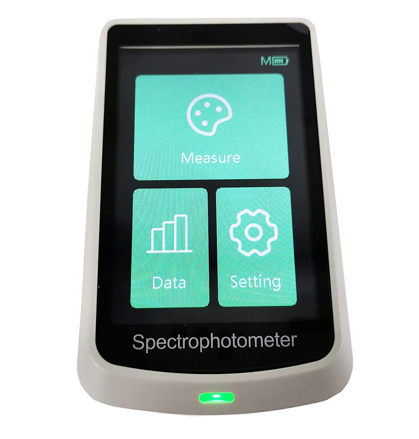 Spectrophotometer Handheld Color Meter Analyzer Colorimeter with Φ11mm Measuring Diameter Repeatability ΔE*ab≤ 0.04 Display Accuracy 0.01Measurement Structure D/8, SCI 3.5-inch Full-color Screen
