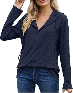 TURWXGSO Women's Hoodies Sweatshirt Zipper Jacket Coat Autumn Winter Casual Loose Blouse Uk Size Solid Color Hooded Tops Long Sleeve Sweater Tops Sale Clearance Ladies Comfy Shirt