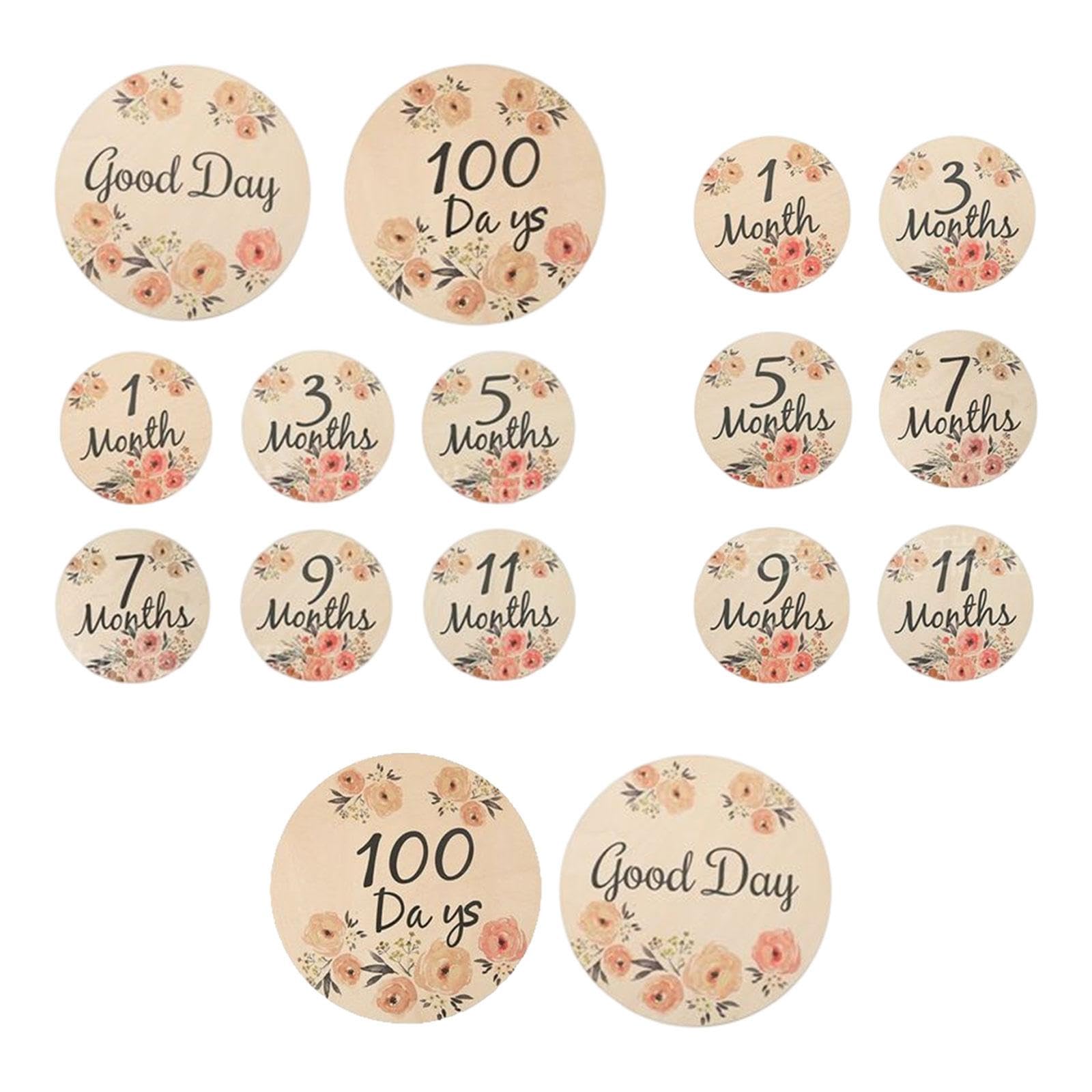 CALANDIS™ Wooden Baby Milestone Cards Newborn Photography Props Baby Shower Gifts Set A | Other Baby Keepsakes | Keepsakes & Baby Announcements-image-38