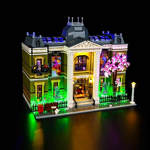 Miniatura 2 de BrickBling Luz LED para Lego Kit de construcción de museos de historia natural luces creativas para Lego 10326 (modelo no incluido)