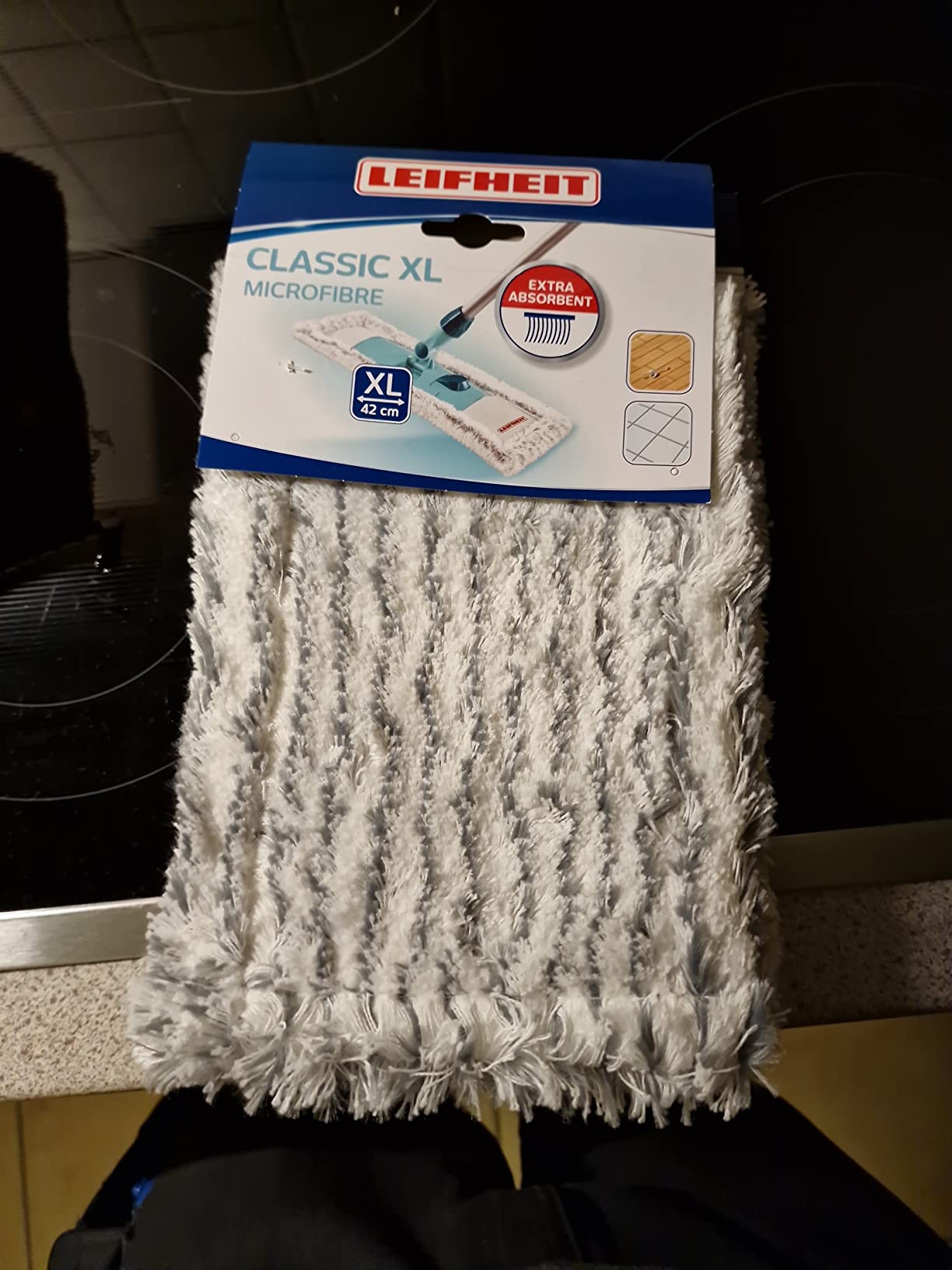 Leifheit Bodenwischer Classic XL microfibre mit integrierter Tuchklemme ...