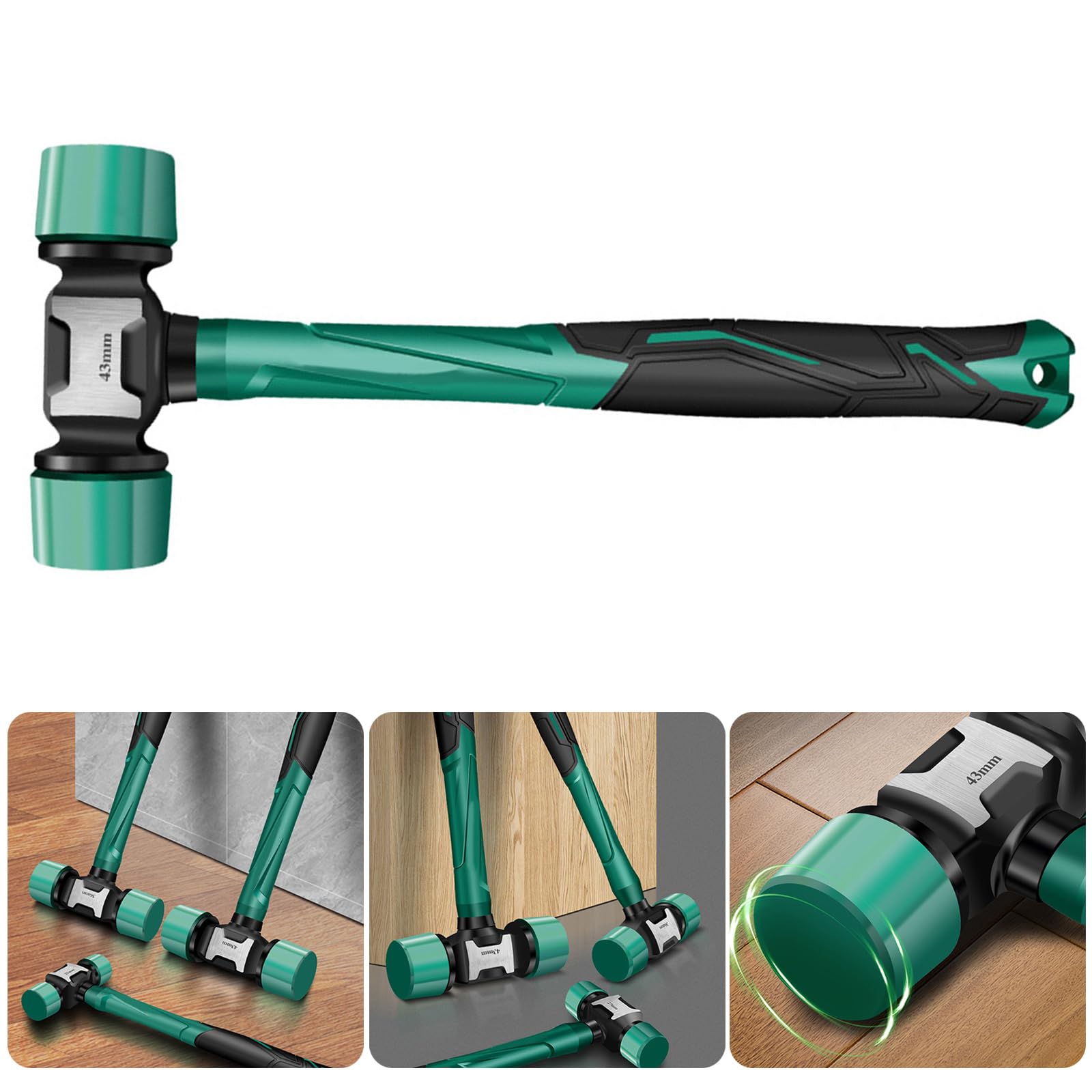 27mm/36mm/43mm Professional Multinational Antivibration Rubber Hammer Floor Tile Installation Watch Repair Hardware Tool