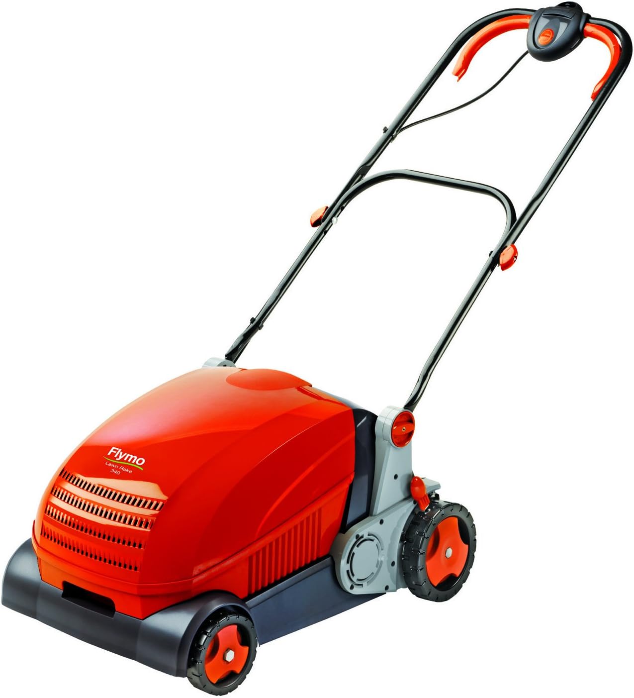 Flymo Lawnrake Compact 3400 Electric Lawnrake, 750 W, Cutting Width 34 ...