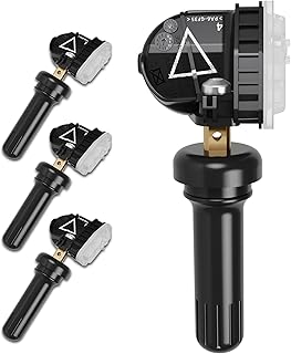 TPMS Sensor GM, 433Mhz Tire Pressure Monitoring System Compatible with Buick| GMC| Chevrolet| Cadillac,4 PCS Tire Pressure Sensors Replaces#13598773 13516165 13595873
