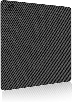 MONOCARBON Real Carbon Fiber Mouse Pad,High-End Professional Gaming Esports Mouse Pad for Desk,Sensitive/Sweatproof/Dirt Resistant/Easy to Clean/Heat Resistant-Small9.1 * 7.7in