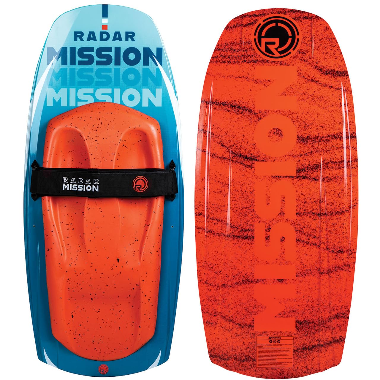 Radar Mission Water Sport Kneeboard, Navy Blue/Fire Red