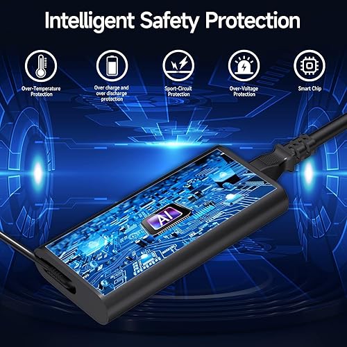 Miniatura 6 de ROLADA 90W USB C Laptops Charger Compatible with Dell XPS 13 9365 9360 9370 Latitude 3000 5000 7000 9000 Series 7420 7320 7390 3400 3500 5289 5300