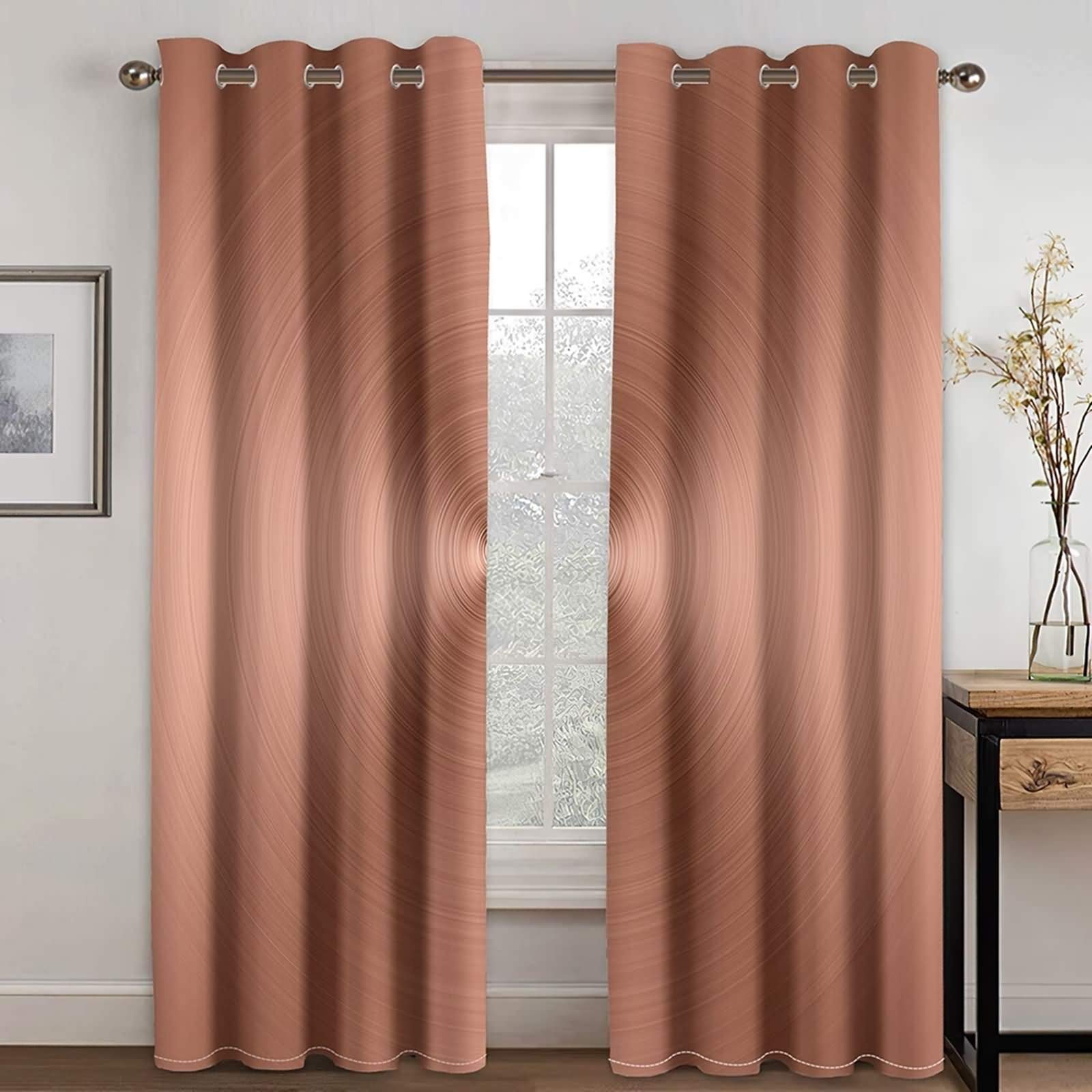 Rideau occultant hélicoïdal brun pour créer une ambiance cocooning dans votre chambre