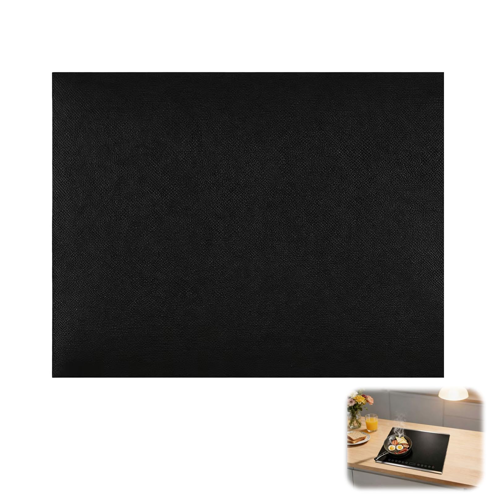 53 x 61cm Tappetino Protettivo per Piano Cottura a Induzione, Alfombrilla Protectora de Inducción, Protector Placa Inducción Resistente Calor, Alfombrilla de inducción reutilizable