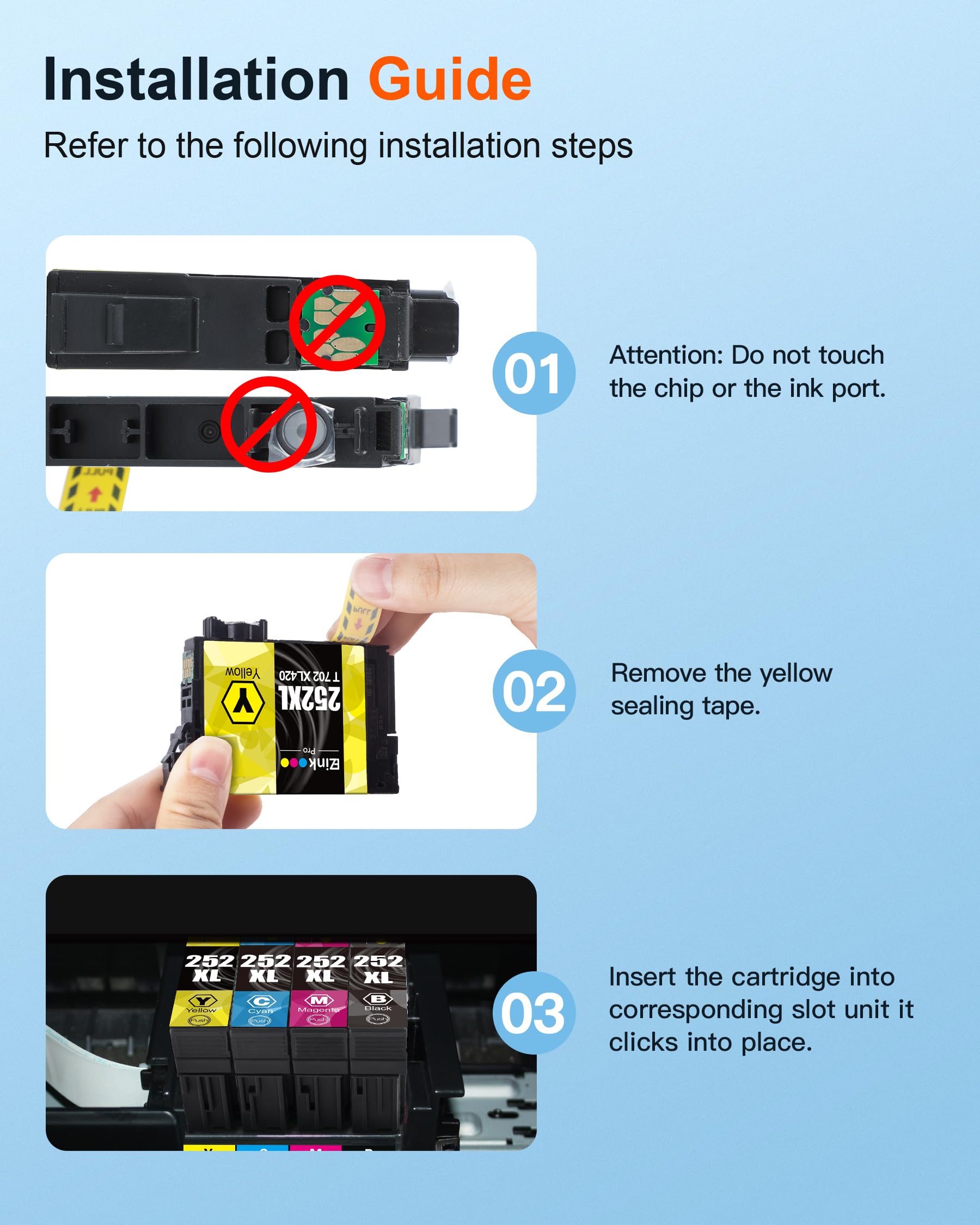 252 252XL T252XL T252 エプソン 互換インクカートリッジ4色 注文