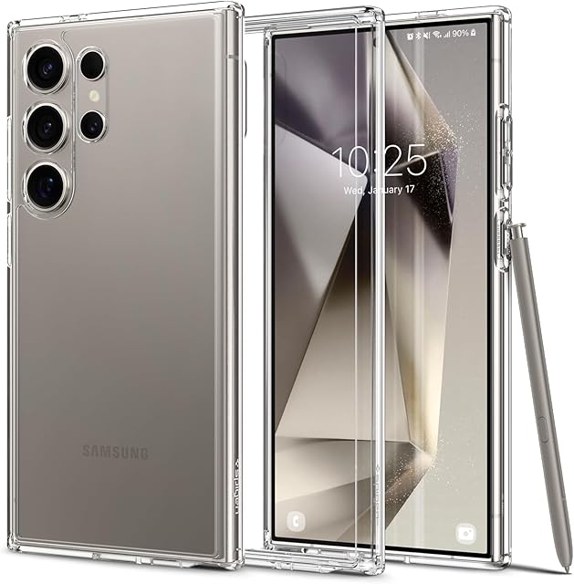 Spigen Ultra Hybrydowe etui kompatybilne z Samsung Galaxy S24 Ultra - krystalicznie przezroczyste
