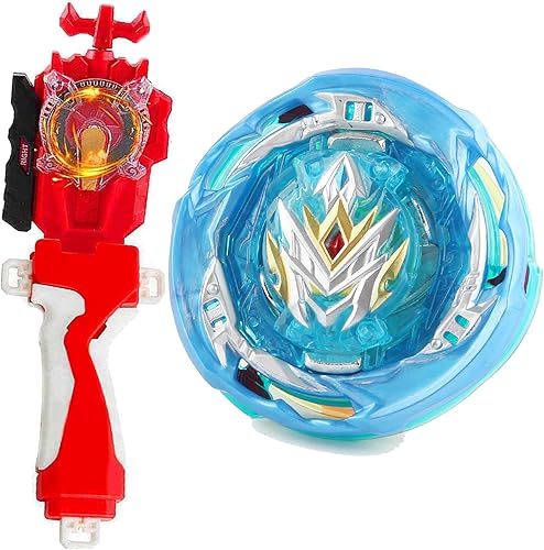 Vista 103 de Juego de juguetes de hoja, juguetes de batalla, lanzador chispeante, agarre Bey Battling Top DB B-199 Booster Gatling Dragon. Kr.Cm'-10 lanzador