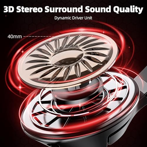 Miniatura 2 de Auriculares inalámbricos para juegos de 2.4 GHz para PC, PS5, PS4, MacBook, con micrófono, auriculares Bluetooth para teléfono celular, orejeras