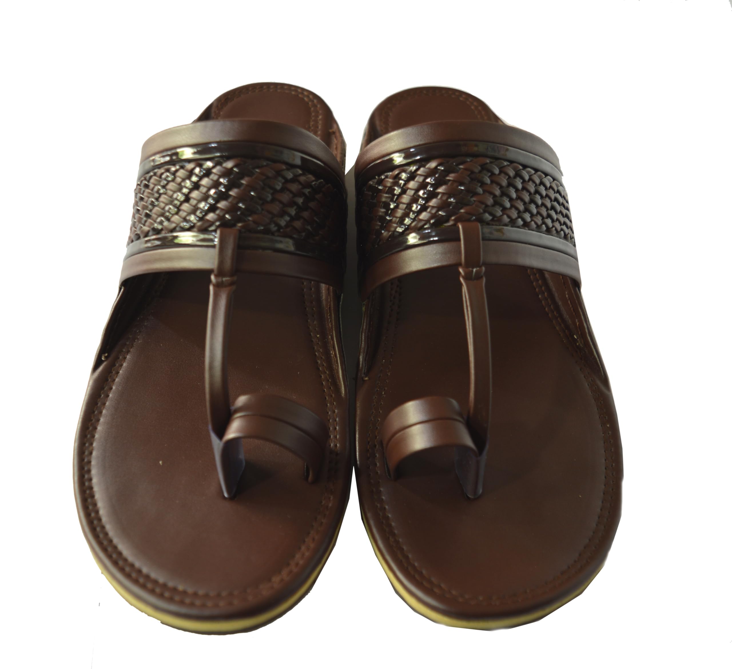 MS KOLAPURI ENTERPRISE Brown Handmade Rubber Sole Kolhapuri Chappal Ethnic Slipper For Men (Size: 7) (B0D9JDL3MQ) Amazon Price History, Amazon Price Tracker