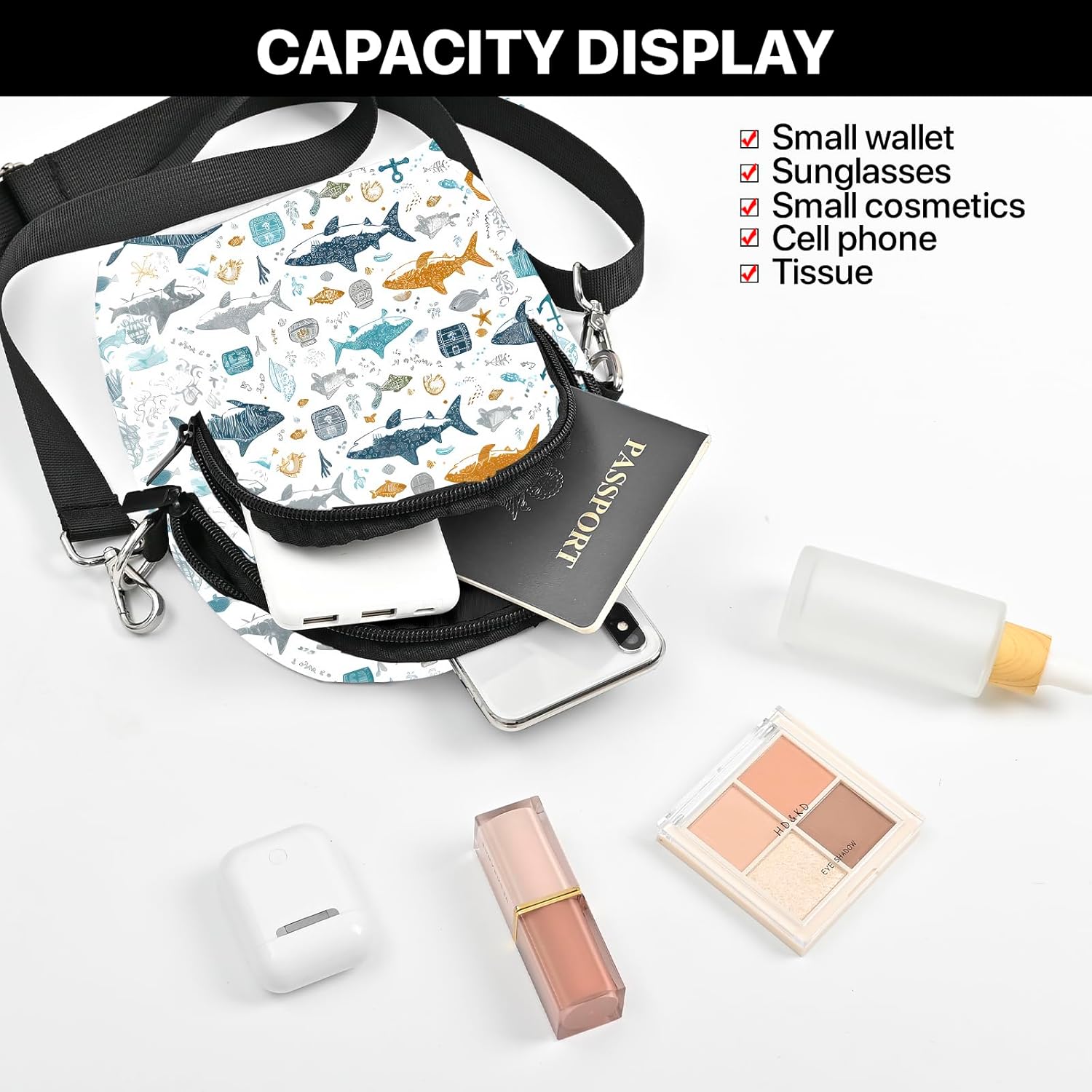 Yrebyou Small Crossbody Bags for Women Cell Phone Purse Lightweight Over Shoulder Bags with Adjustable Strap for Travel - Image 6