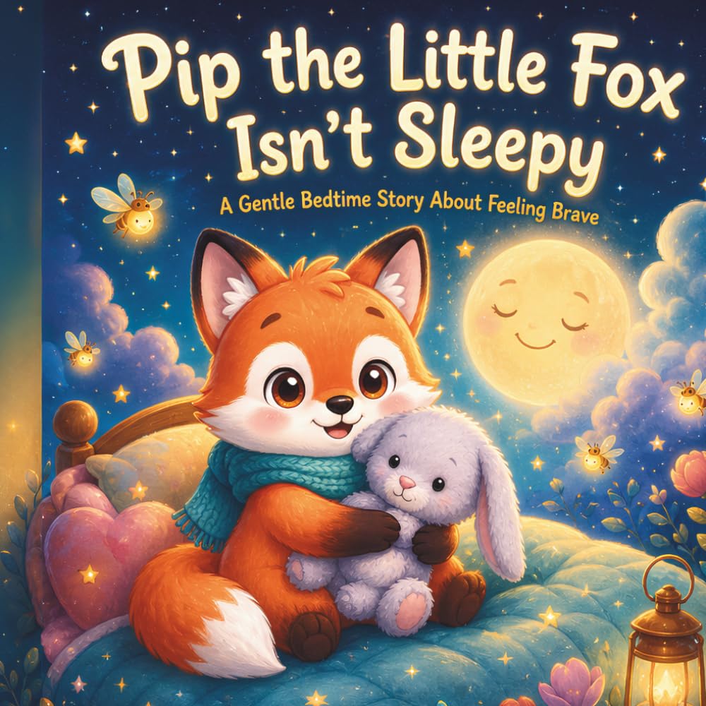 Pip the Little Fox Isn't Sleepy: A Gentle Bedtime Story About Feeling Scared and Being Brave (Ages 3–5)