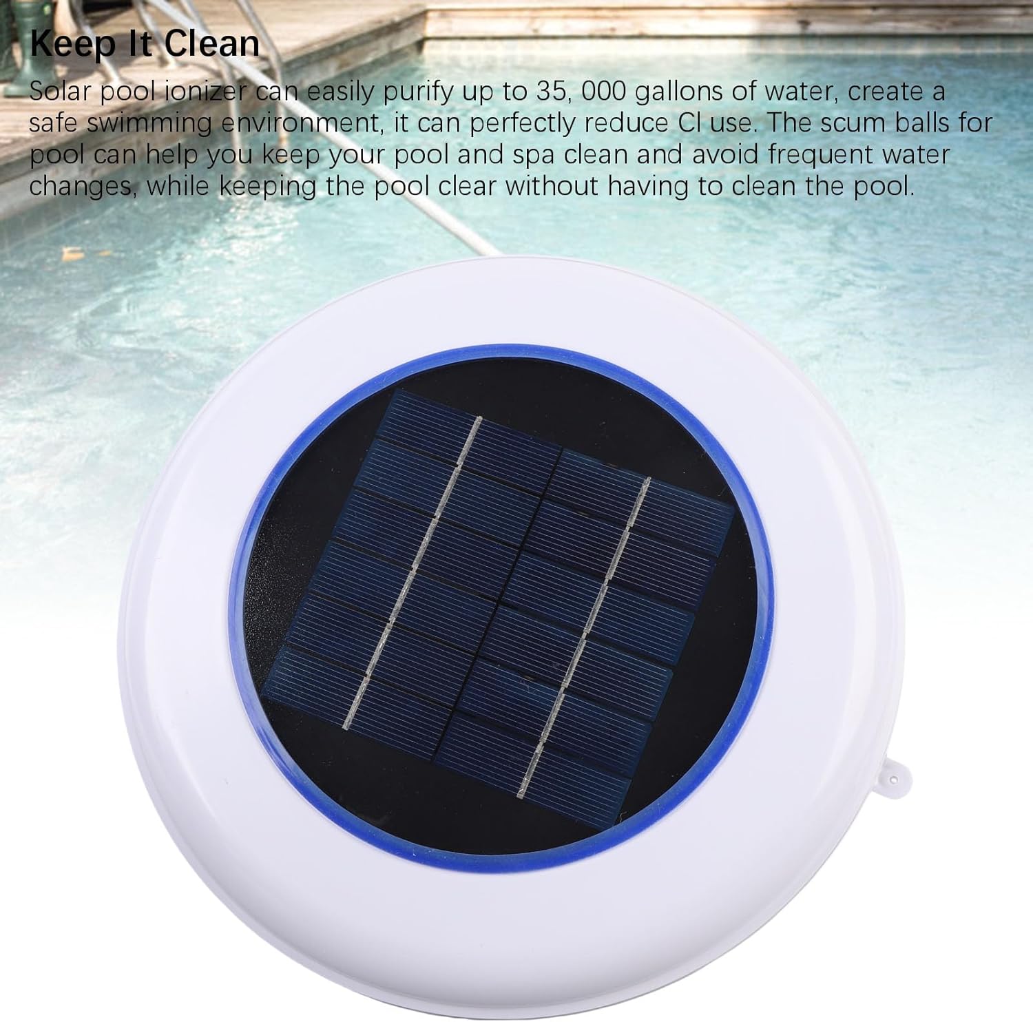 プール 折りたたみプール185 FOLDING_POOL185 【ご自宅配送限定】‥ | スポーツ用品ならヒマラヤオンラインストア【公式】 ソーラープールイオナイザー インテリジェントなスカムボールを備えたプ浮遊式浄水機 スパ淡水塩水両用用 反復利用可能な カッパージョウ