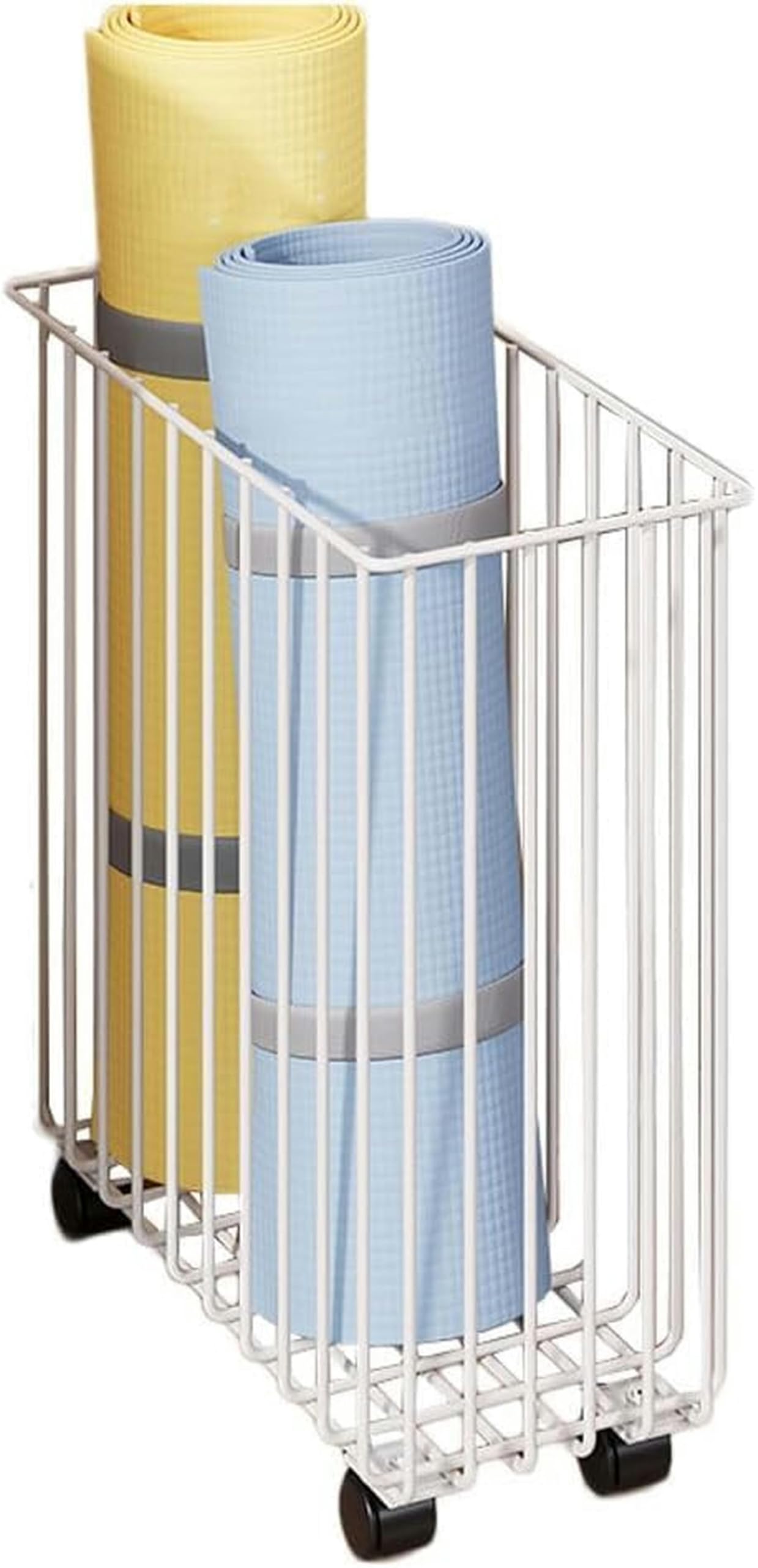 Estante de almacenamiento for gimnasio en casa, soporte for esterilla yoga, organizador, eje espuma extraíble for el hogar, deportivo for fitness, estante estrecho