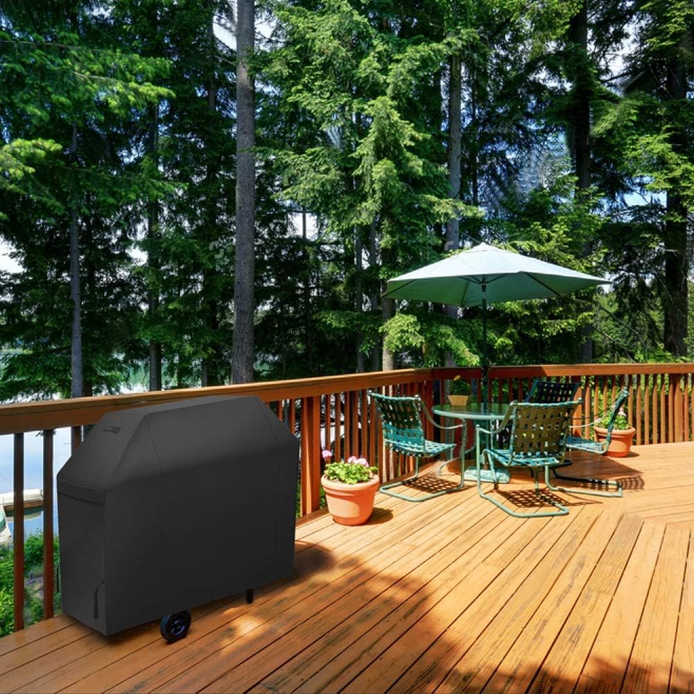 NEXCOVER Barbecue Gas Grill Cover - 55 Inch Waterproof BBQ Cover, Outdoor Heavy Duty Grill Cover, Fade & Weather Resistant Upgraded Material, Barbecue Cover for Weber, Brinkmann, Char Broil and More : Patio, Lawn & Garden