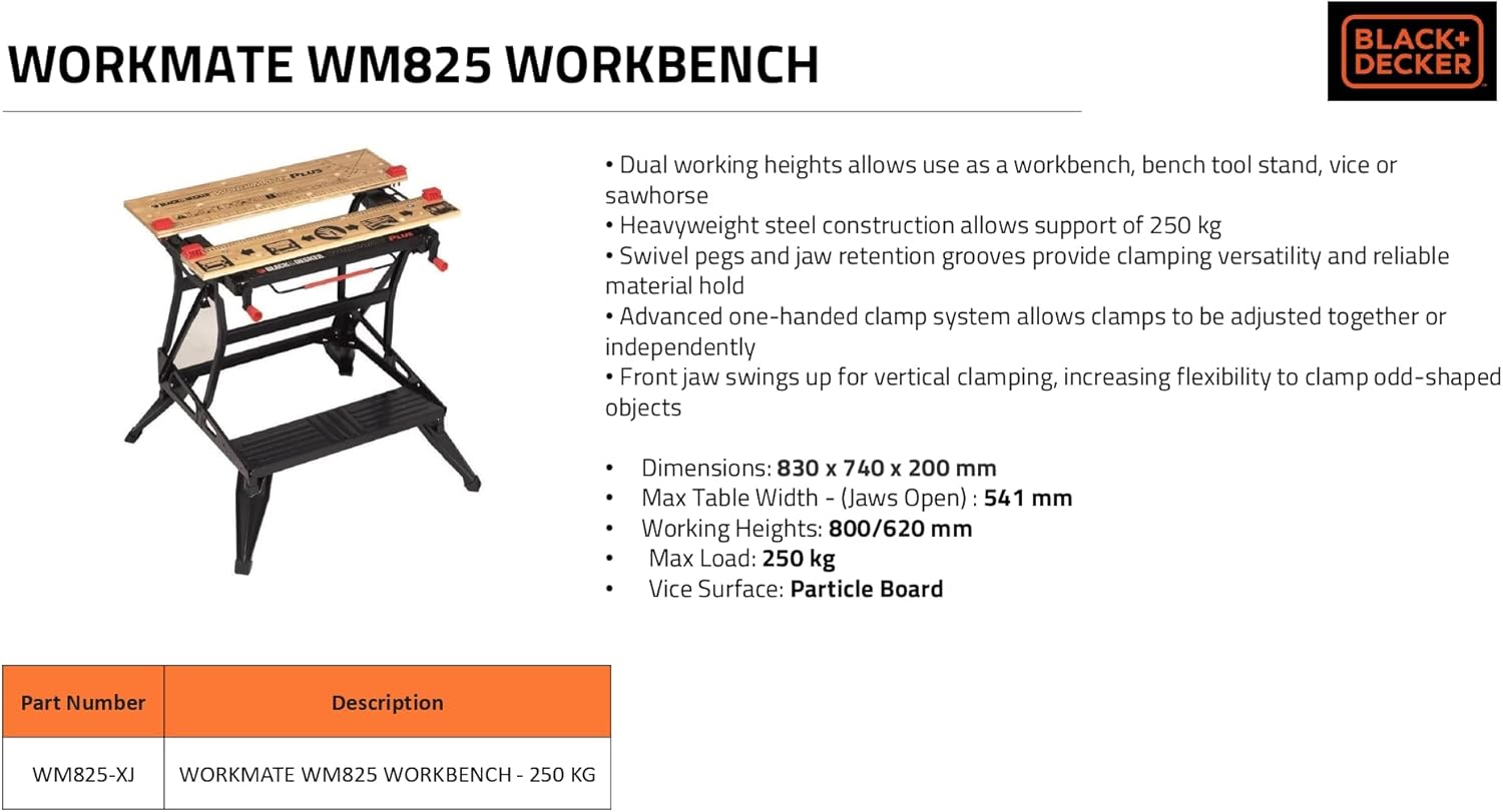 BLACK+DECKER - Brandclub - BLACK+DECKER Workmate 825 Deluxe Dual