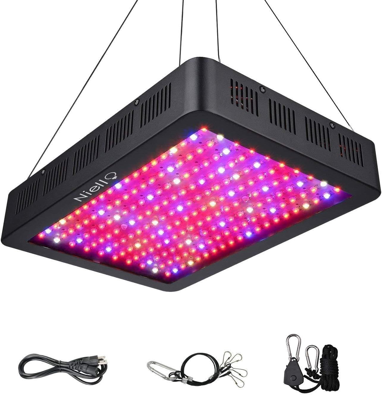 2000W LED Plant Grow Light, Plante professionnelle élèvent la lampe à spectre complet, UV IR Plant élèvent la lampe pour les plantes d'intérieur Veg et fleur avec marguerite — vue 2